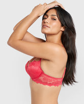 La Senza Beyond Sexy Gel Padding Plunge Bra Pink / 34B